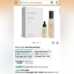 New Incellderm Hydratung Serum & Booster Set Dermatology First Package Ex